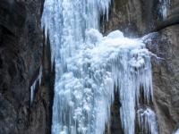 Mittelteil des mächtigen Eisvorhanges